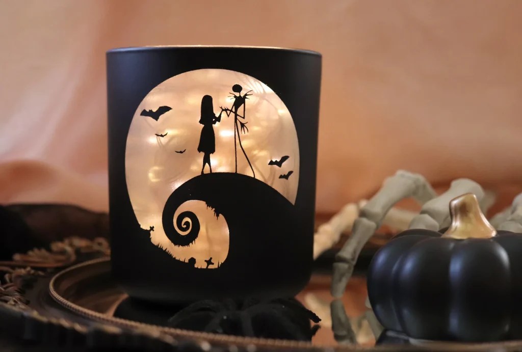 Etched Glass Disney Jars