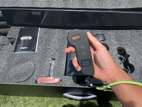 Close up photo of Meepo Aurora remote control