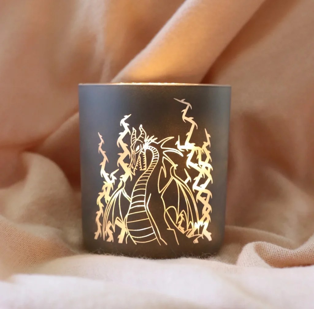 Etched Glass Disney Jars