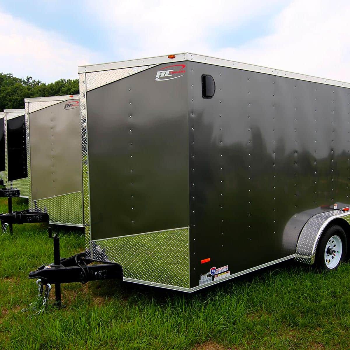 High-quality enclosed trailers for sale at I39 Supply Trailer Dealership.