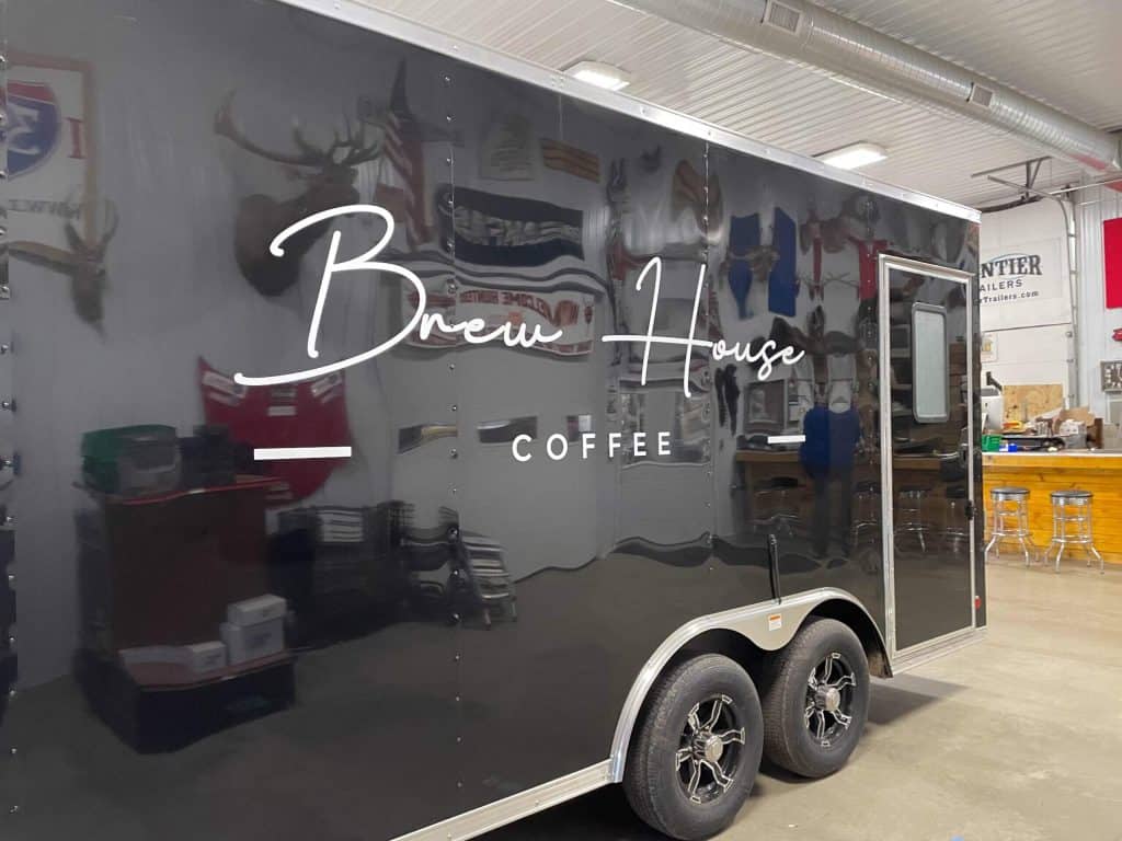 Custom Brew House Coffee Trailer for Mobile Coffee Business.