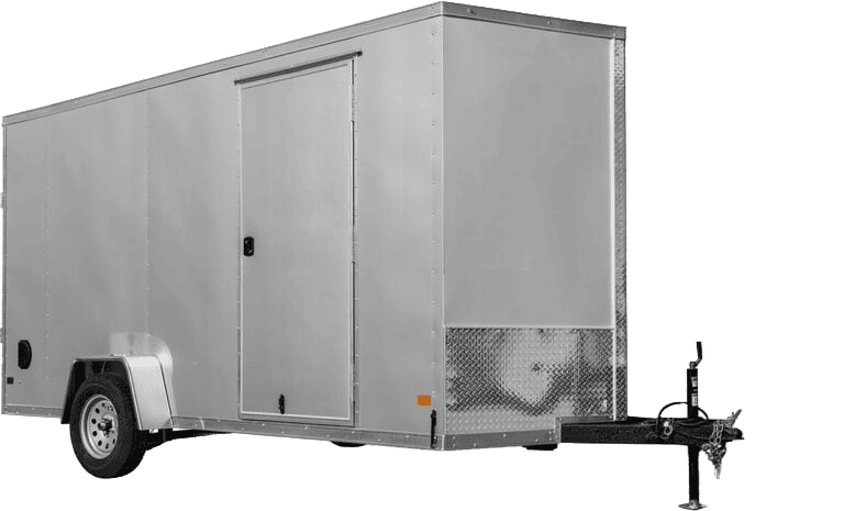 High-quality enclosed cargo trailer ideal for transportation and storage needs.