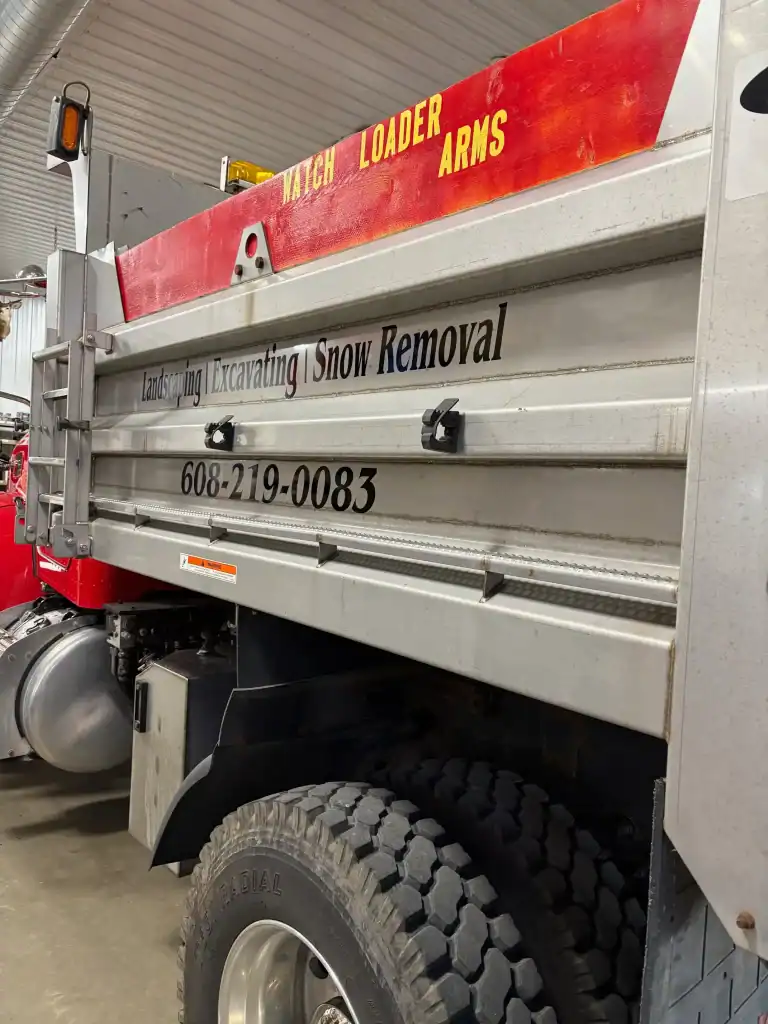 Heavy-duty utility trailer at I39 Supply dealership, designed for snow removal, landscaping, and construction tasks, featuring high load capacity and durable construction.