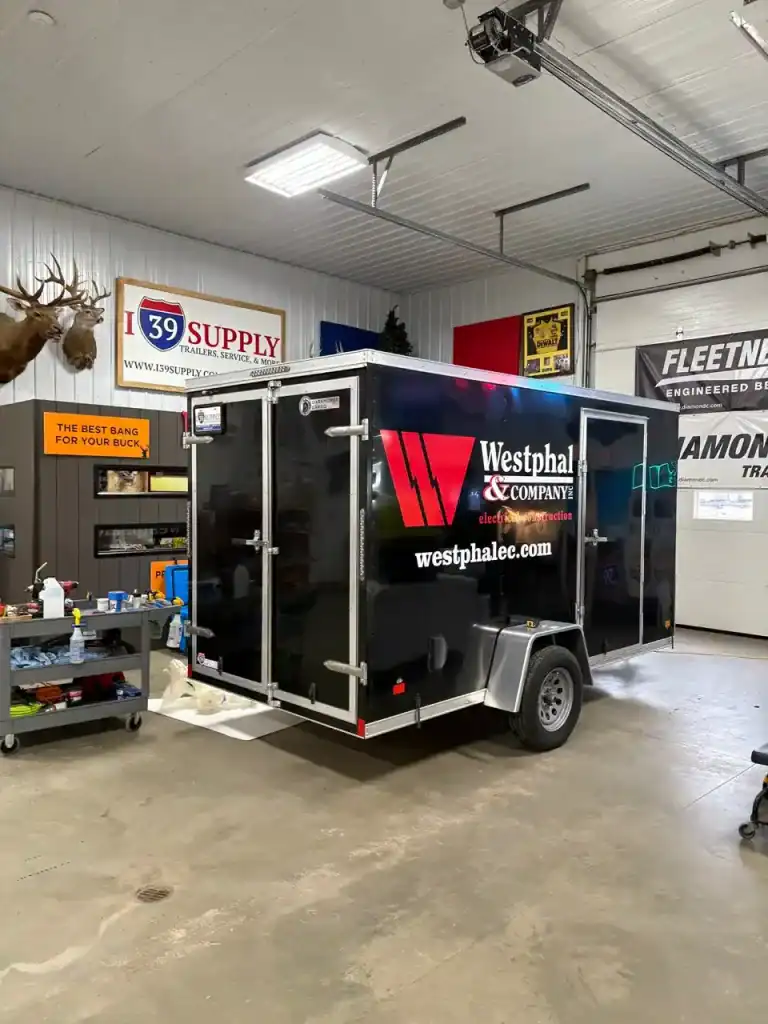 Trailer for sale at I39 Supply featuring Westphal & Company branding.