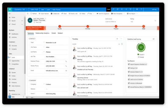 dynamics 365 sales integration