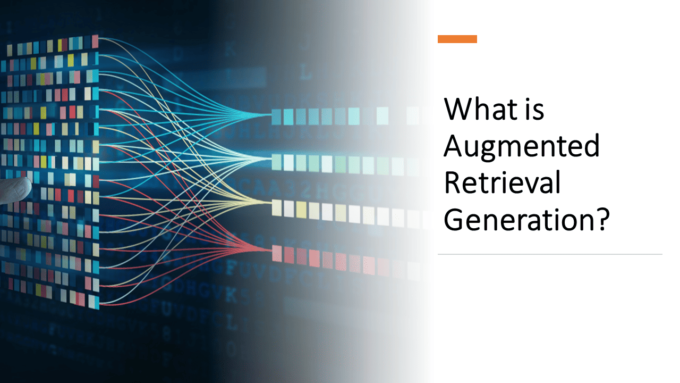 Illustration of data flow in Retrieval Augmented Generation process.
