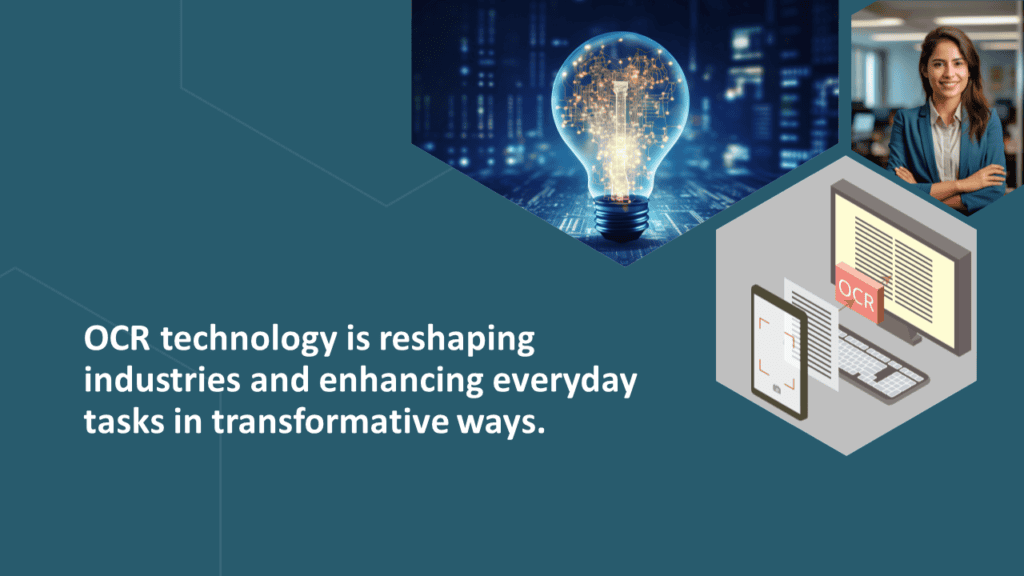 Digital OCR process transforming printed text into editable digital data.