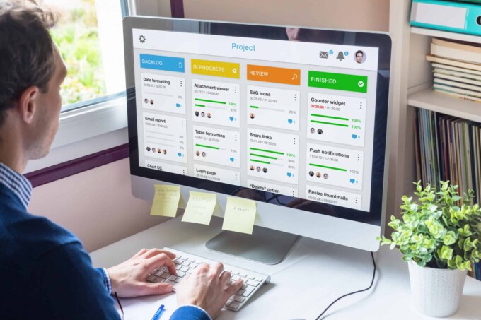 Agile project management tools using Jira and Azure DevOps for efficient workflow tracking and colla.