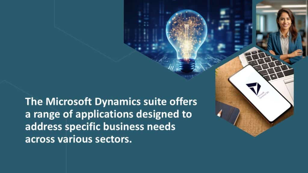 Microsoft Dynamics suite for business operations and customer management.