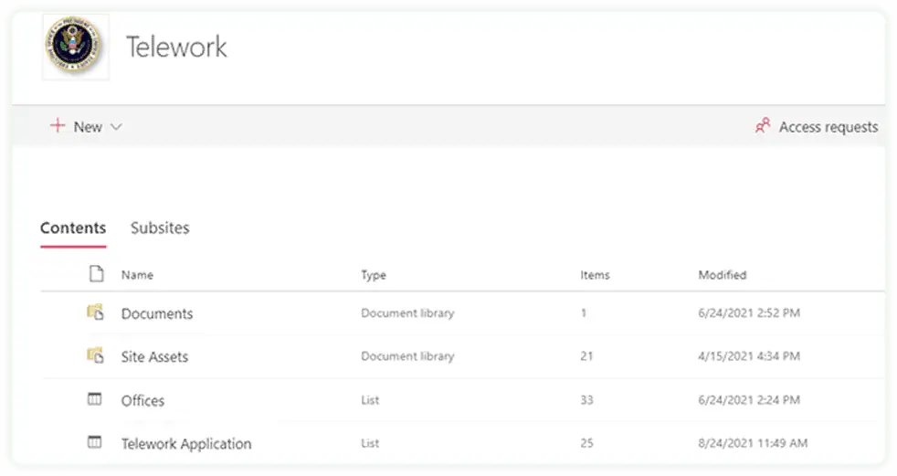 USTR: SharePoint Telework Workflow Automation Case Study