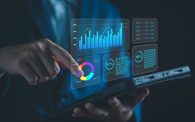 Interactive Power BI dashboard with analytics and data visualization tools.