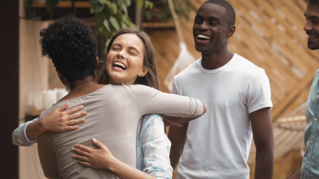 Teens Embracing Each other