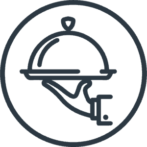 idocatering website  icon - serve dish