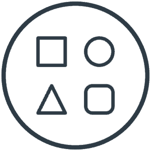 Symbol to show a variety of services and menu options