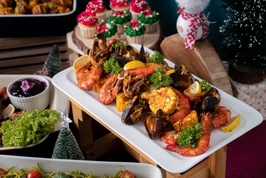Idocatering's seafood platter for christmas catering malaysia