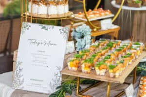 Wedding food catering buffet menu by idocatering