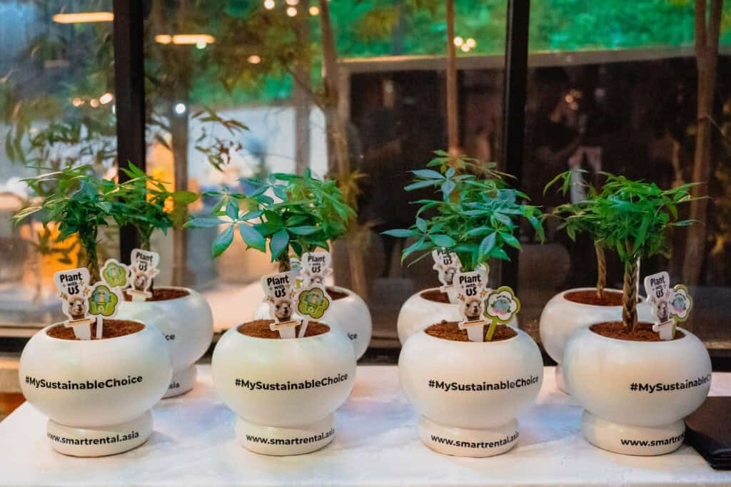 sustainable themed company annual dinner