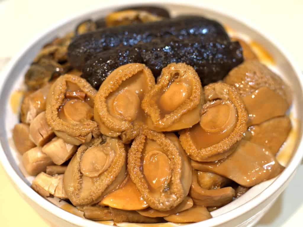 Mushrooms, Sea Cucumber, and Abalone