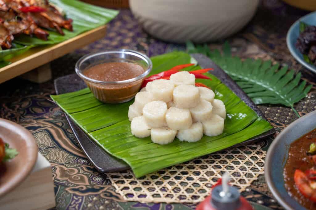 hari raya catering - Nasi Impit with Kuah Kacang