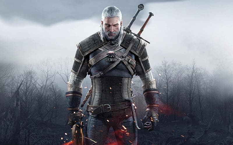  witcher staring menacingly