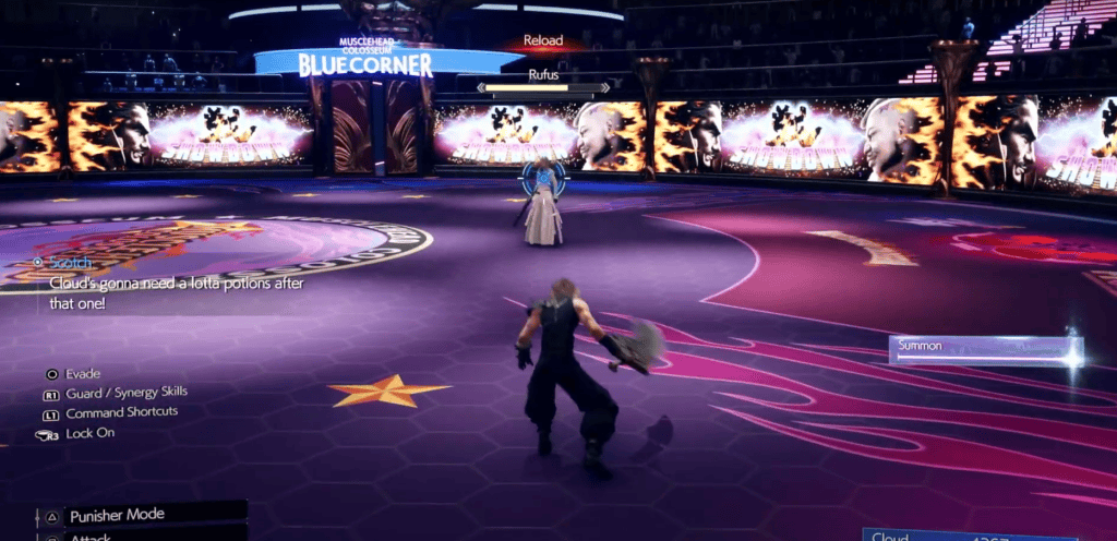 cloud and rufus fight