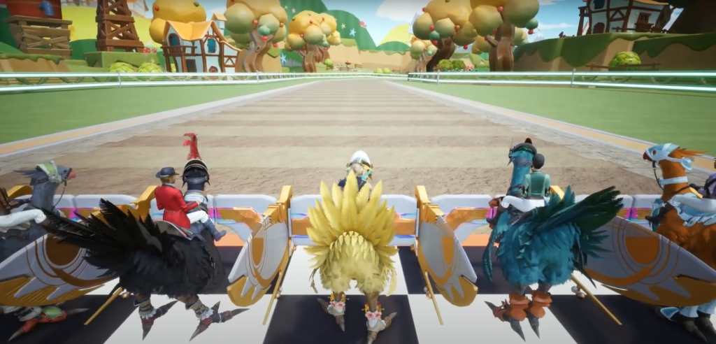 cloud racing a chocobo