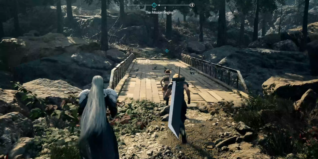 cloud tifa & sephiroth walki