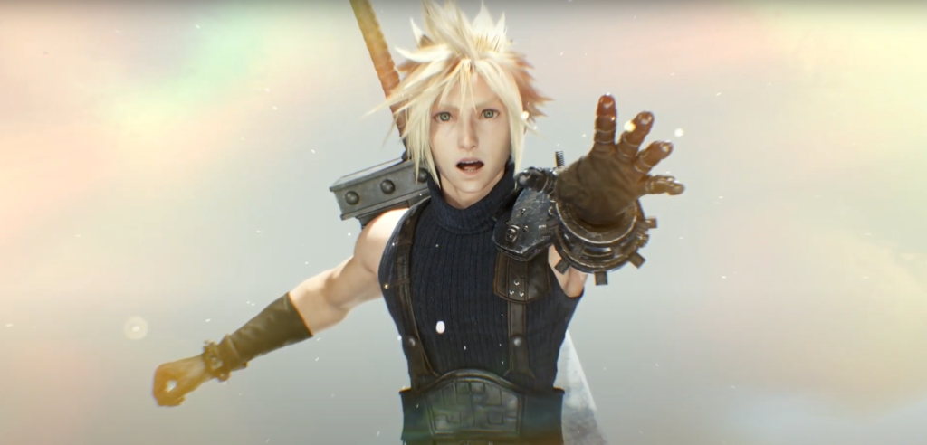 clouds falling into a portal