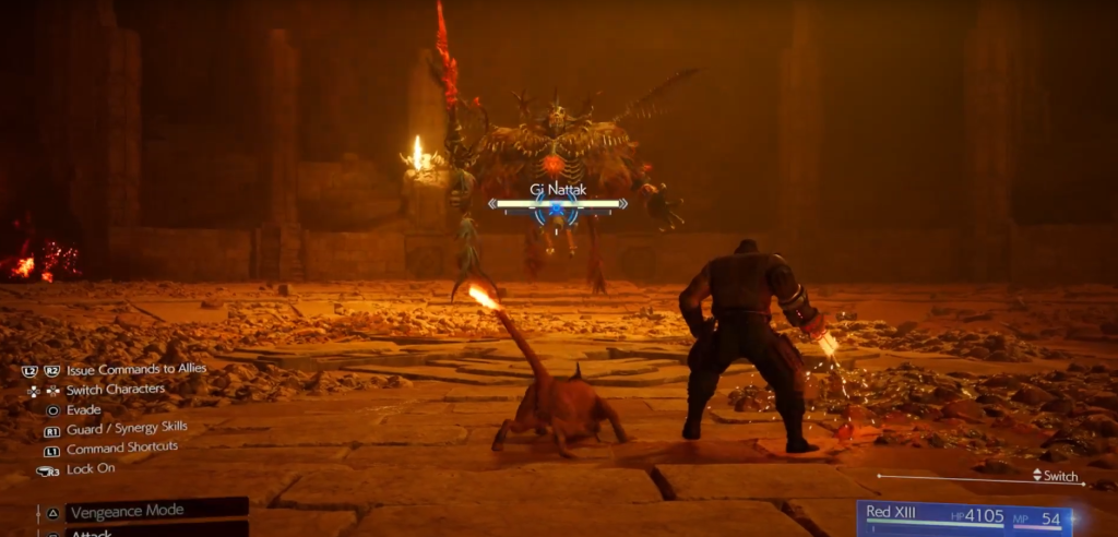 red and barett fight gi nattak