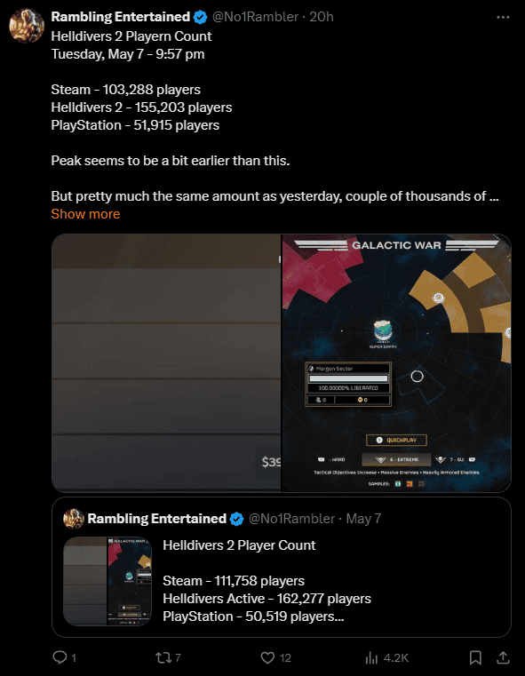 Helldivers 2 Takes the PC Gaming World by Storm image 2