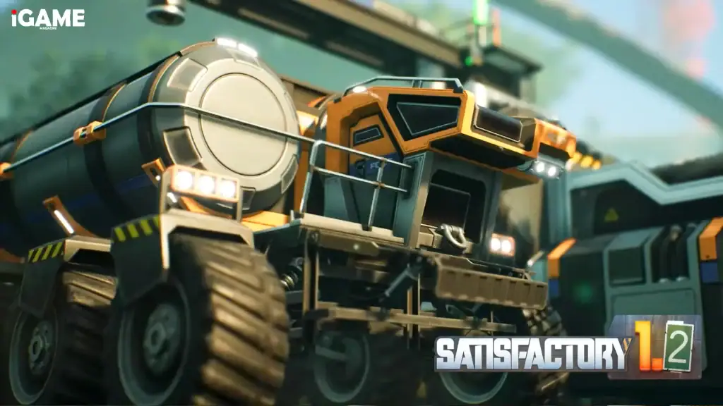 Satisfactory Update 1.2 vehicle logistics improvements and resource transport system