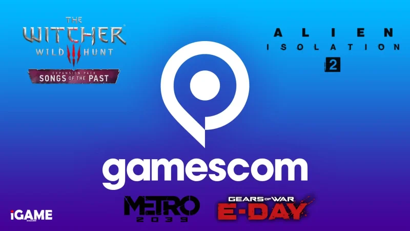 Gamescom 2026 upcoming games including The Witcher 3, Alien Isolation 2, Metro 2039 and Gears of War E-Day