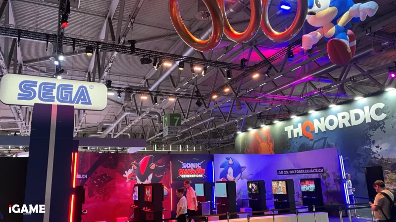 SEGA exhibition stand at Gamescom
