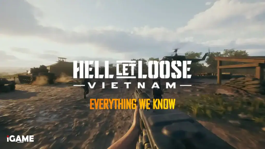 Hell Let Loose Vietnam release featuring first-person combat, soldiers, tanks and a military helicopter