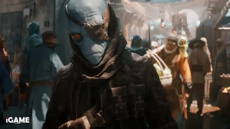 Mysterious blue alien character in Star Wars Eclipse