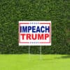 Anti-Trump Political Protest Lawn Sign, Impeach Trump Yard Sign