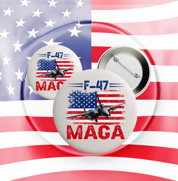 Impeach 47 F-47 Button – Anti-Trump Parody Pin