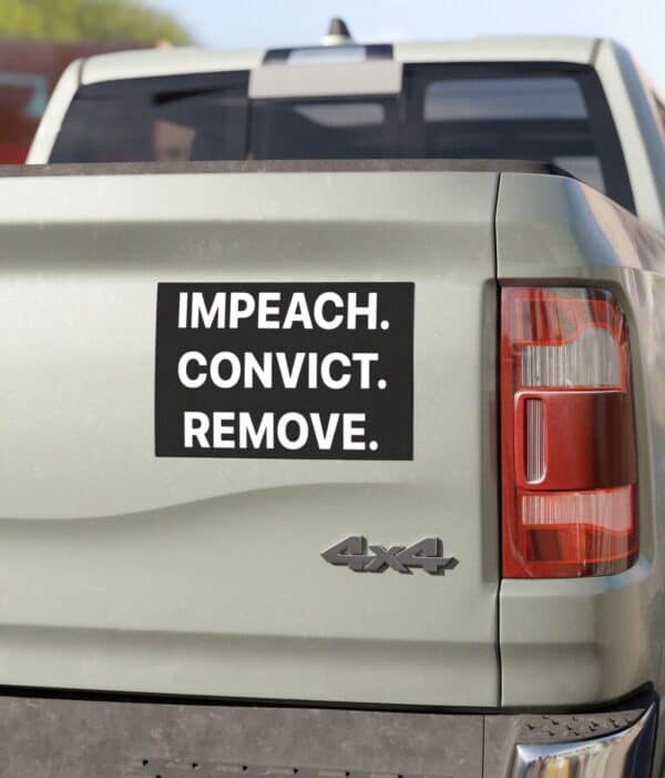 Impeach Convict Remove Car Magnets