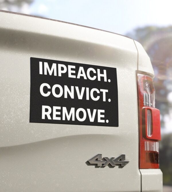 Impeach Convict Remove Car Magnets
