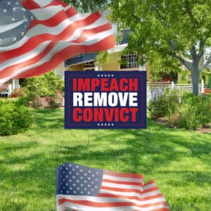 Impeach Remove Convict Protest Sign, Anti Trump Anti Musk