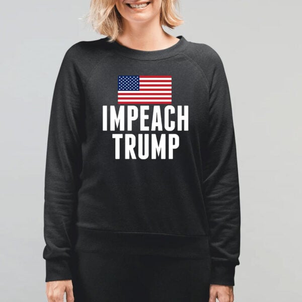 Impeach Trump T-Shirt – Bold Anti-Trump American Flag Design