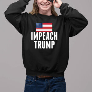 Impeach Trump T-Shirt – Bold Anti-Trump American Flag Design