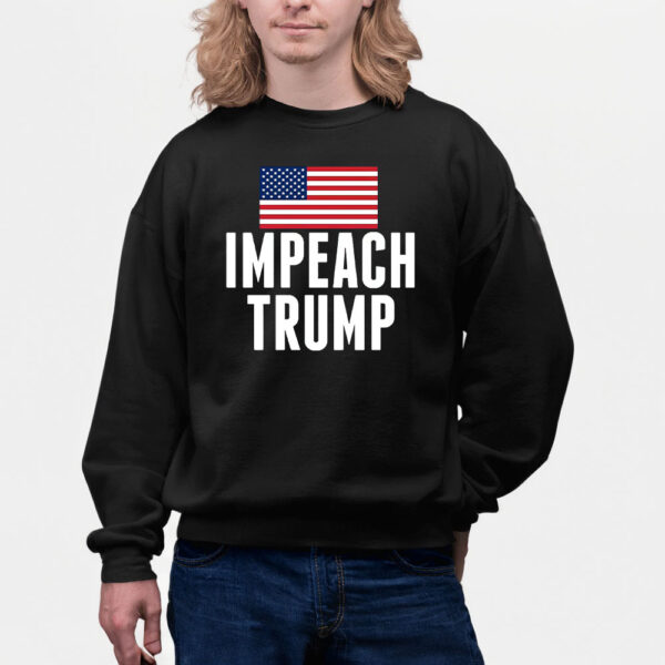 Impeach Trump T-Shirt – Bold Anti-Trump American Flag Design
