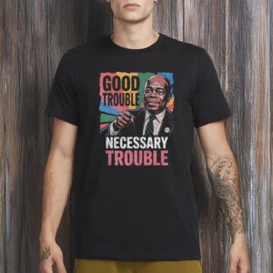 John Lewis Good Trouble V-Neck T-Shirt