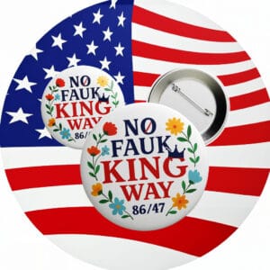 No Faux King Way Button