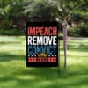 No King Anti-Trump Political Protest Banner, Impeach Remove Convict Flag