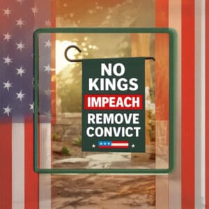 No Kings Impeach Remove Convict Garden Flag
