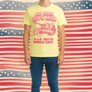 No War with Iran – USA Out of the Middle East Protest T-Shirt