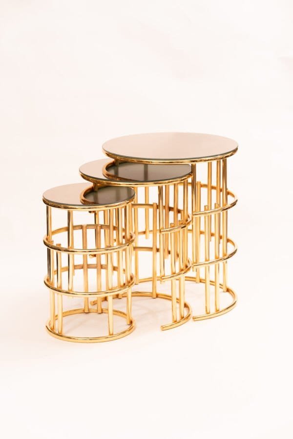 Modern Golden Nesting Tables