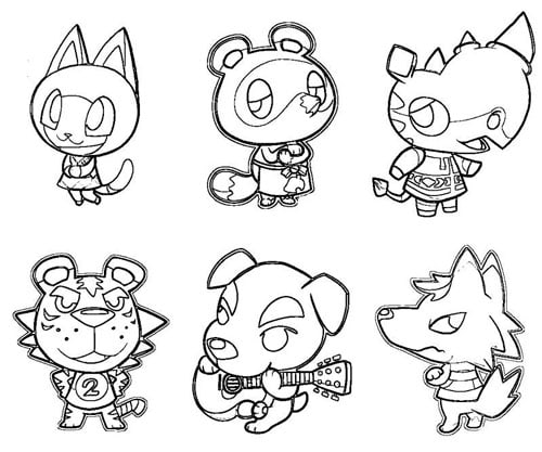 Dibujos de Animal Crossing